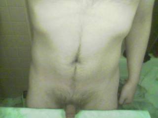 Here\'s some more of my body.  Somebody\'s peeking over the counter.