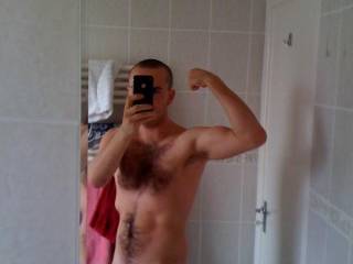 hi sammy martin, adam here, just came across your profile, may i say that hairy front of yours is awesome, bet the pubes would be dark like the rest of that hair down the tummy, wow, you're listed as straight, but just wanted to tell you what awesome photos you posted
