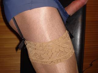 like how hard i am in my fav sheer stockings? mmmm Any suggestions of underwear for me to wear playin n takin pics? :)
