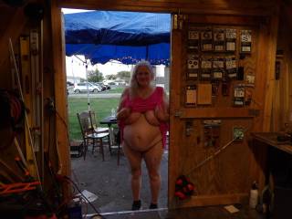 her out in my shop showing all
