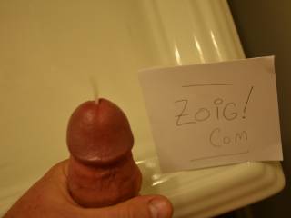 Cumming for my friends at zoig