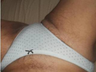 Love the feel of them on my cock! Wish you were here fondling me