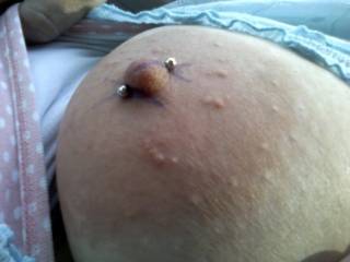 my baby pierced her nipple