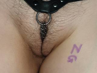 Would you lick along the chain for me? I'm so wet after a spanking session