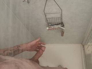 Playing in the shower