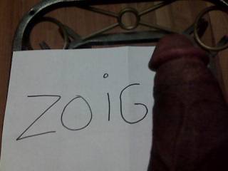 a shout to zoig
