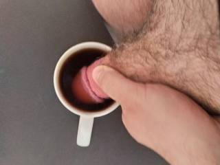 dick in coffee