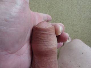 for you foreskin lovers, just to prove I am uncut, i achieved this coverage today