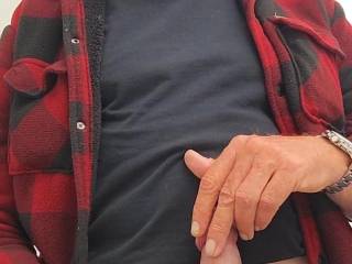 I do like playing with my fresh shaved balls and cock with my new cock rings on. Cum lick...