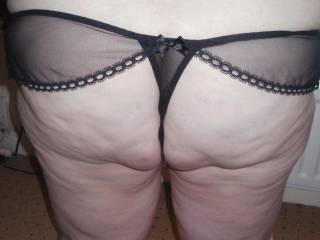 big ass in black panties