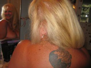 Mary was asked if she had any more tats besides the one that graces her breast ... yes, she does
