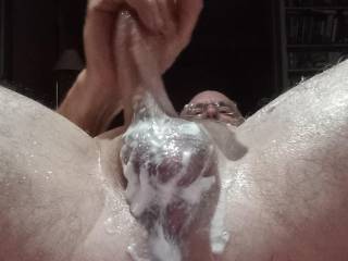Was playing with the whipped cream and made a mess love to have some help  cleaning this  cream up .....anyone?