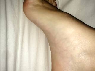 Love my girlfriends arch, she loves wearing white polish