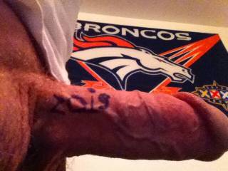 Broncos all the way! Hard cock for the ladies!