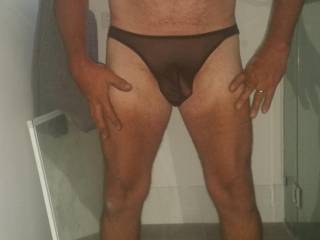 Getting ready for a swimmaybe in these