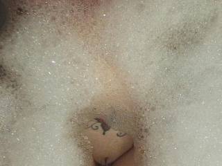 Sent to the hubby while he at work and I'm soaking in bubbles...