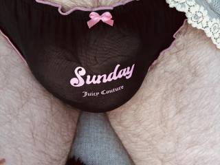 Black slutty panties