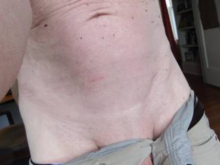 Like to pull my pants down.