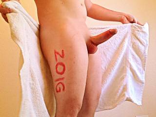 Just out the shower with this hard member, clean and ready for anything!