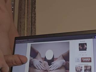 Wanking my cock for ShyGirlX