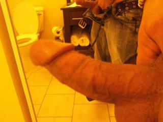 Old pics:  Getting my cock shot in my hotel room :)