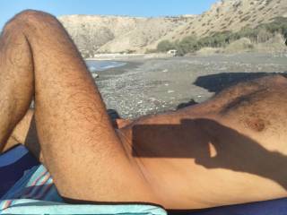 Relaxing at the nude beach!!!!