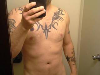 Fresh out of the shower.
