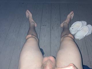 enjoying the night naked