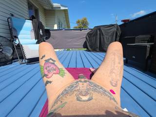 Just getting some sun .