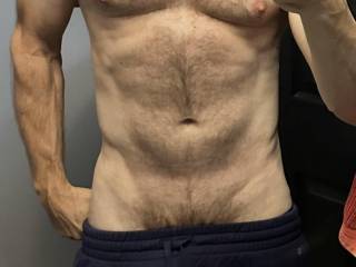 Just an old man shirtless