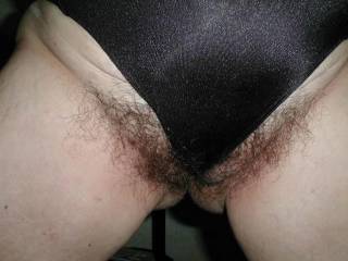 anybody want to suck my wife's hairy gash through her nylon gusset ?