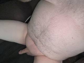 Big tummy, small cock.  Good for cuddling up to.