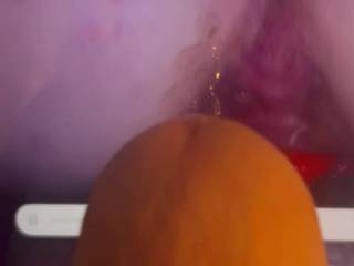 Ajb3270 wanted me to give her another cumshot while she was getting fucked,