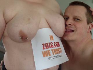Me and my sweetie having fun with our verification photo!!!