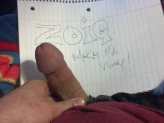 This is how it starts lol. Checking out zoig and my dick starts to get hard. Love it!