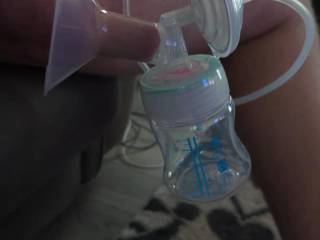 Milking my cock with a breast pump. Would you like a taste?