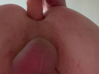 My hot tight asshole riding a big dildo