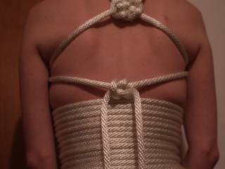 the view from the back. yes we know lots of leftover rope. it will all be used next time ;-)