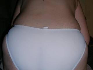 Ass in full-back panties.