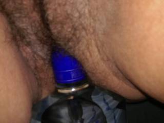 I got horny and couldn't wait to fuck so I started riding the bottle.