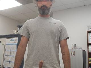 Hubby at work