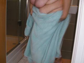 Wife after shower