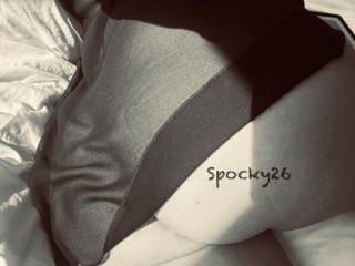 Wifey waiting at our bedroom wearing this and so naughty after reading all your comments, a hot position to get her pussy pound it