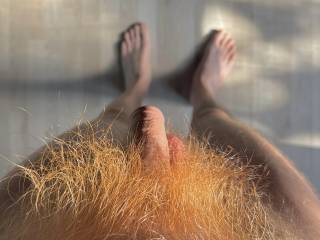 I got so much and long red hair on my dick :) 
What do you think about it? :)