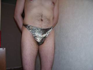 Snakeskin Thong.