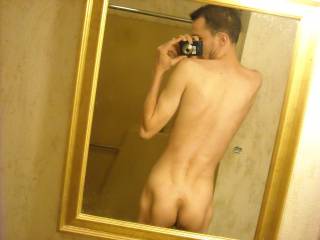 Another mirror shot before taking a shower.