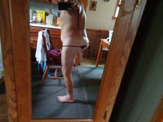 showing off my panties behind