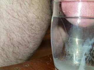 Lava lamp, thick cumshot