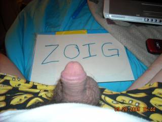 my dick with the zoig sighn