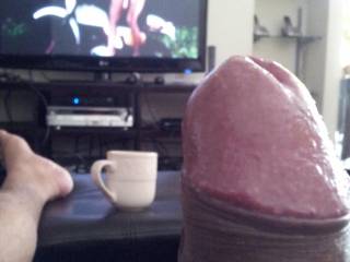 A classic porn movie, a cup of coffe and myself....